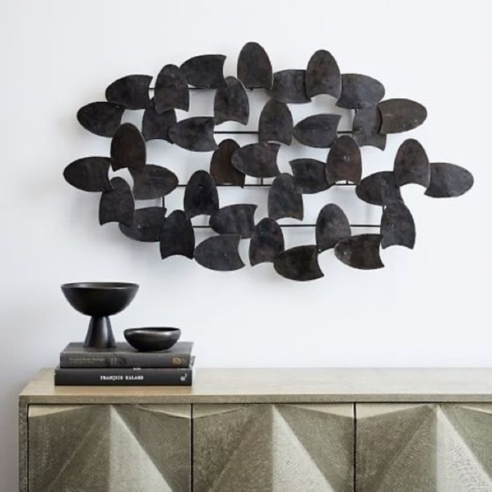 West Elm Petalo Dimensional Metal Wall Art Sculpture 39' x 23"